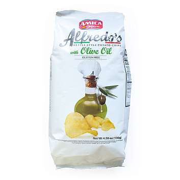Чипсы картофельные с оливковым маслом ALFREDO\'S, AMICA CHIPS, 0,13 кг