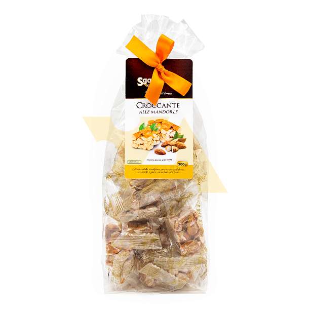 Крокканте из цельного миндаля с медом, SGAMBELLURI, 0,200 кг (пл/пакет)  Sgambelluri Италия
