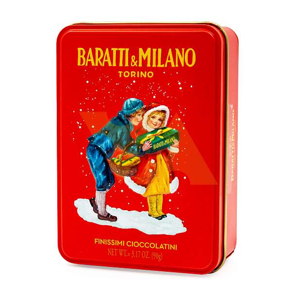 Пралине Чоколатини с фундуком, 4370, BARATTI&MILANO, 0,090 кг (жест/кор)  Baratti & Milano Италия