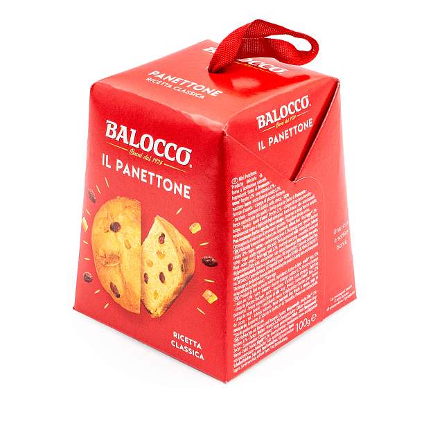 Панеттоне мини с изюмом и цукатами, рождественский кекс из Милана, BALOCCO, 0,100 кг (карт/кор) 0.1 кг. Balocco Италия