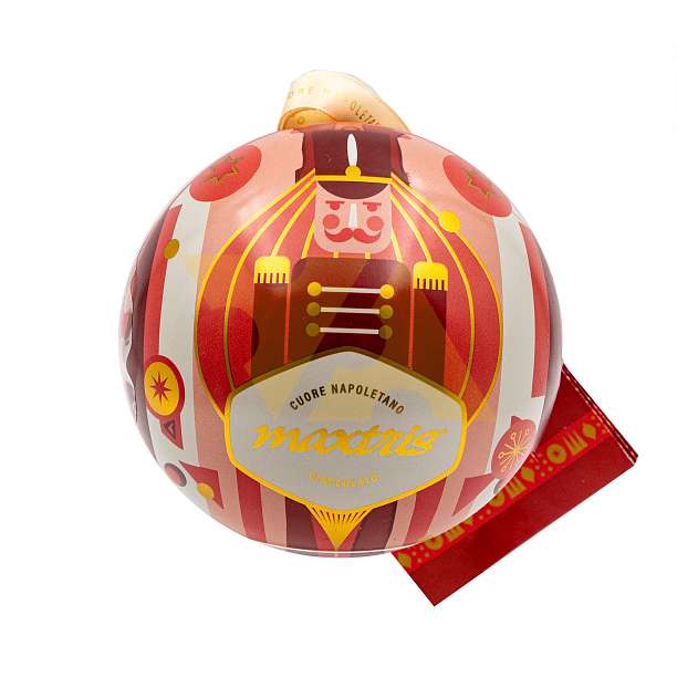 Ассорти из трех пралине в темном и молочном шоколаде, MAXTRIS, 0,050 кг (новогодний шар)  Confetti Maxtris Италия