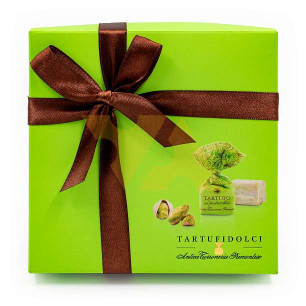 Конфеты Трюфель Фисташка TARTUFIDOLCI, ANTICA TORRONERIA PIEMONTESE, 0,125 кг (карт/кор с лентой)  Antica Torroneria Piemontese Италия
