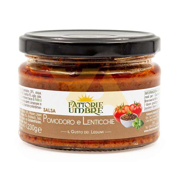 Соус из чечевицы и томатов, FATTORIE UMBRE, 0,230 кг (ст/б)  Fattorie Umbre S.r.l. Италия