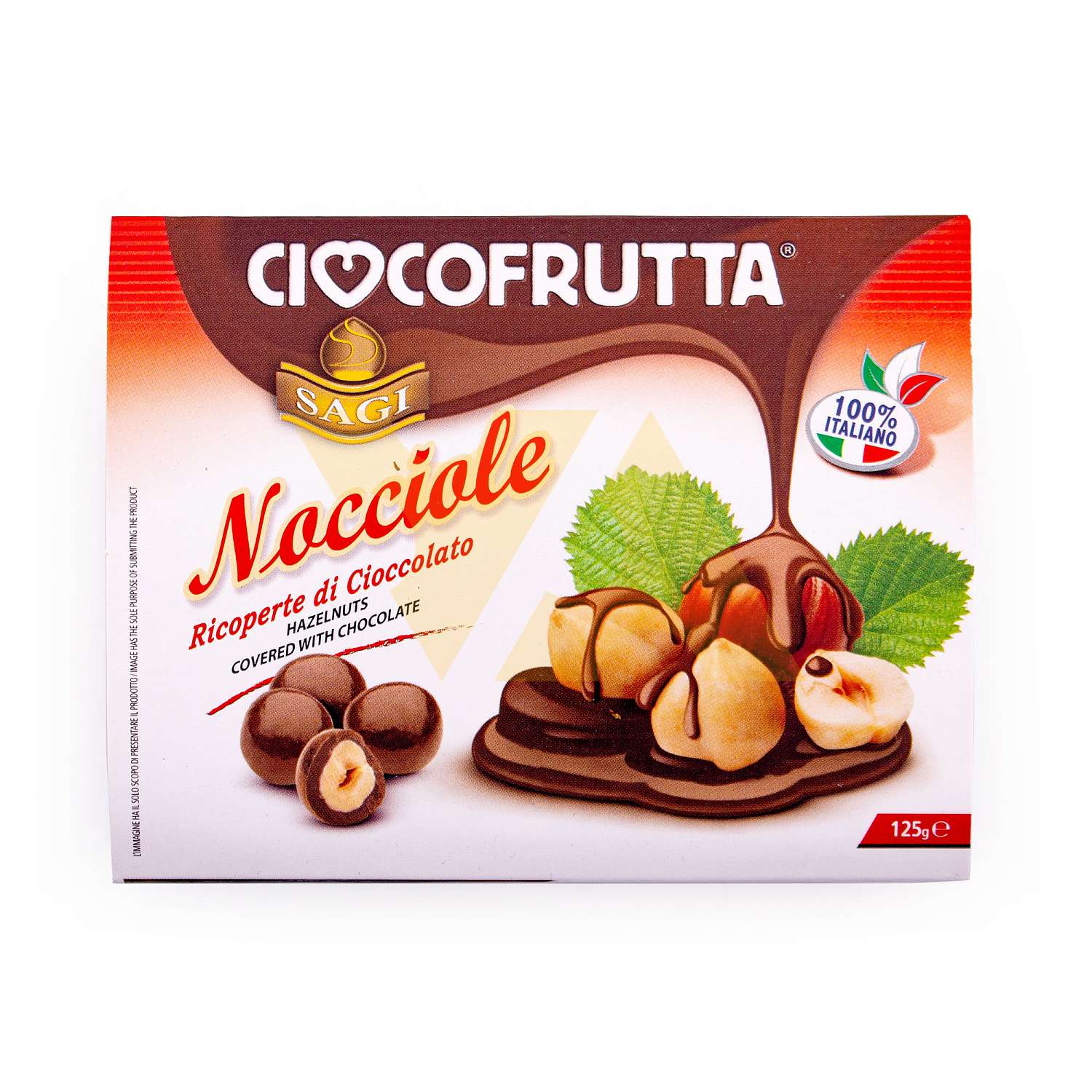 Фундук (лесной орех) обжаренный в молочном шоколаде, CIOCCOFRUTTA, 0 ...