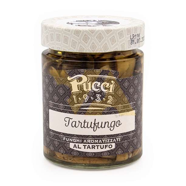 Грибы Шампиньоны ароматизированные трюфелем, PUCCI, 0,200 кг/0,140кг/0,228 л (ст/б)  Pucci Италия