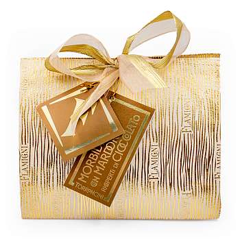 Нуга (торрончини) из миндаля мягкая покрытая шоколадом ассорти, FLAMIGNI, 0,180 кг (бум/сумочка)