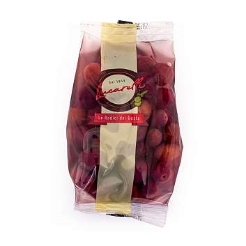 Оливки Итрана черные, LUCARELLI, 0,35 кг/ 0,2 кг (пл/пак)