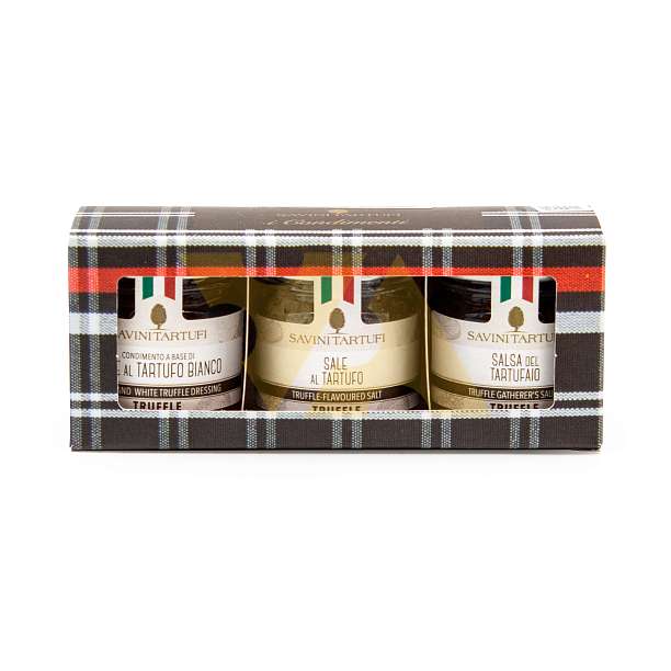 Набор приправ и заправок DOLCE E SALATI (мед, соль, соус тартуфайо), SAVINI TARTUFI  SAVINI TARTUFI Италия