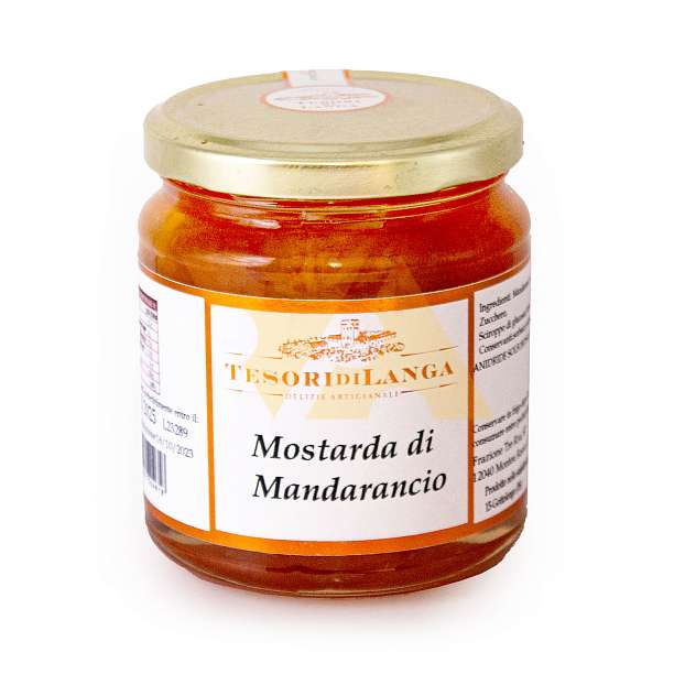 Мостарда из клементина, TESORI DI LANGA, 0,380 кг (ст/б)  Apicoltura Brezzo Италия
