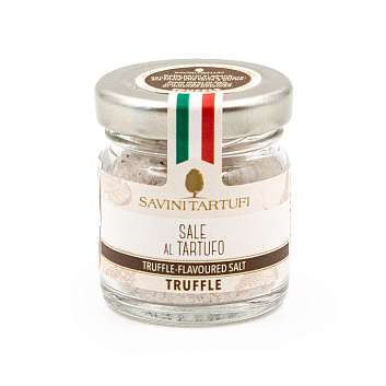 Соль морская ароматизированная черным трюфелем, SAVINI TARTUFI, 0,030 кг (ст/б)