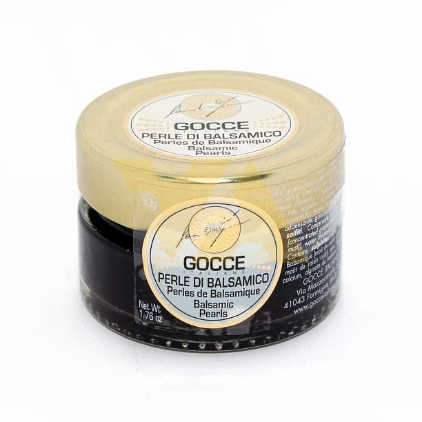 Жемчужины из бальзамического уксуса, K0720, GOCCE, 0,05 кг (ст/б) 0.05 Acetaia Leonardi Италия