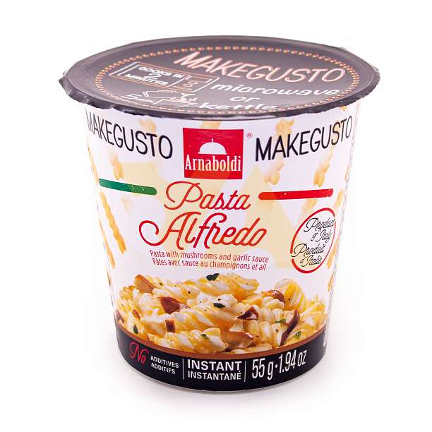 Фузилли Альфредо быстрого приготовления с соусом из грибов и чеснока, ANTAAR&S, 0,055 кг  Antaar&s S.p.a Италия