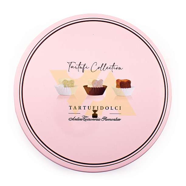 Ассорти 0122 Трюфельная коллекция, 5 видов, ANTICA TORRONERIA PIEMONTESE, 0,400 кг (ж/б)  Antica Torroneria Piemontese Италия