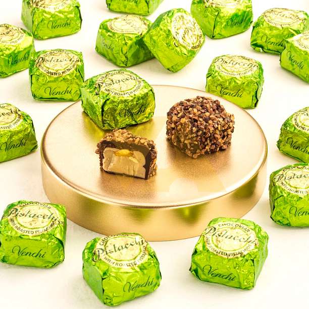 Конфеты шоколадные с фисташковой начинкой CHOCOVIAR SELECTION, VENCHI, 1 кг  Venchi Италия