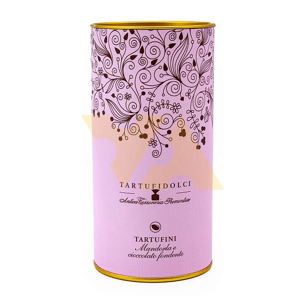 Конфеты Трюфель из миндаля и темного шоколада TARTUFIDOLCI, ANTICA TORRONERIA PIEMONTESE, 0,160 кг (туба)  Antica Torroneria Piemontese Италия