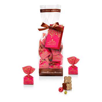 Конфеты Трюфели Дольче с фисташками и малиной, ANTICA TORRONERIA PIEMONTESE, 0,200 кг (пл/пак)