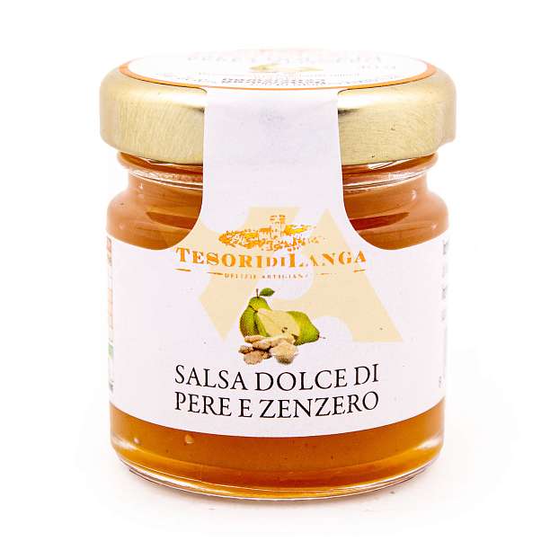 Соус сладкий для сыра из груши и имбиря, TESORI DI LANGA, 0,040 кг (ст/б)  Apicoltura Brezzo Италия