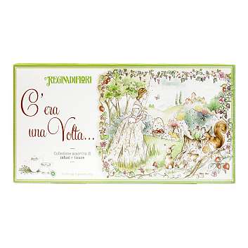 Чайная коллекция 5 видов чая, 30 пакетиков по 3 гр, "C\'era una Volta...", REGINADIFIORI, 0,09 кг (подарочная карт/кор)
