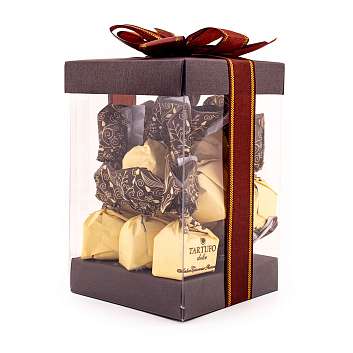 Конфеты 0145 Трюфель Дольче в бежевой бумаге, ANTICA TORRONERIA PIEMONTESE, 0,200 кг (пл/кор в виде башенки)