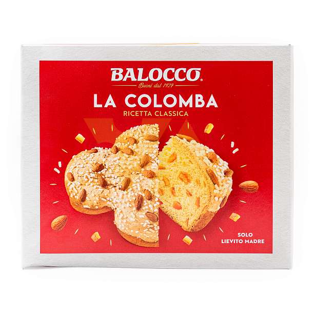 Коломба классическая, кулич с апельсиновыми цукатами, BALOCCO, 0,700 кг (карт/кор)  Balocco Италия