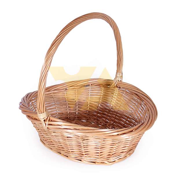 Корзина большая лоза овальная (высота 44, длина, 49, ширина 38, высота борта 18)