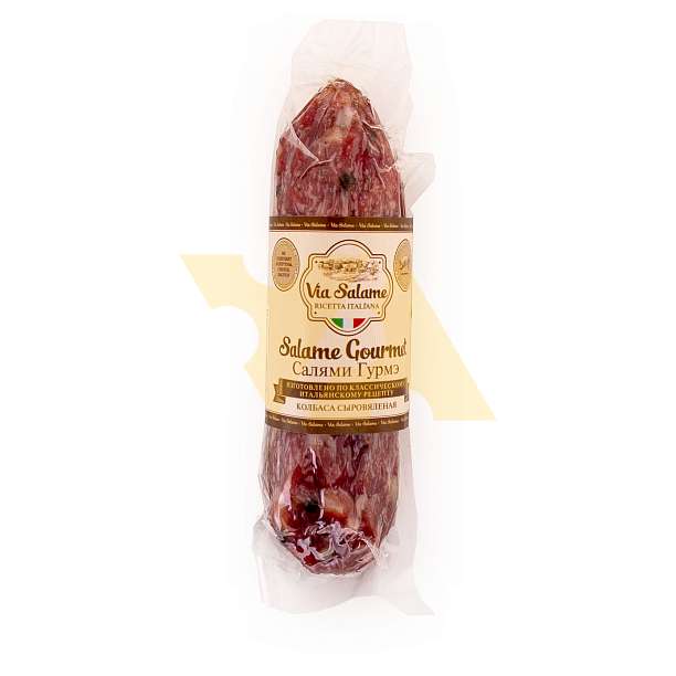 Салями Гурмэ, колбаса сыровяленая, VIA SALAME, ~ 0,150 кг  Via Salame Россия
