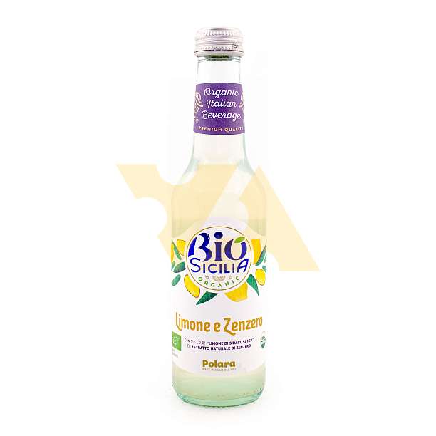 Лимонад из сиракузских лимонов и имбиря БИО, POLARA, 0,275 л (ст/бут)  BIBITE POLARA S.R.L. Италия