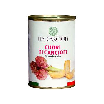 Артишоки сердцевинки в рассоле, ITALCARCIOFI, 0,4 кг/0,19 кг/0,425 л (ж/б)