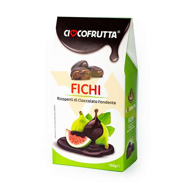 Инжир в темном шоколаде, CIOCCOFRUTTA, 0,150 кг (карт/кор)  Ciocofrutta Италия