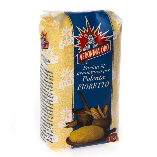 Мука кукурузная мелкого помола для поленты (фиоретто), MOLINO FERRARI, 1 кг 1 кг. MOLINO FERRARI Италия