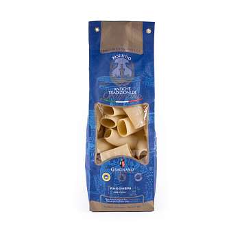 Паккери лиши, паста из твердых сортов пшеницы из Граньяно IGP, ANTICHE TRADIZIONI DI GRAGNANO, 0,5 кг (бум/уп)