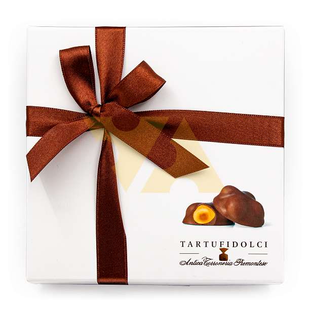 4 Пьемонтских лесных ореха IGP покрытые темным и молочным, Т.М. ANTICA TORRONERIA PIEMONTESE, 0,120 кг (карт/кор)  Antica Torroneria Piemontese Италия