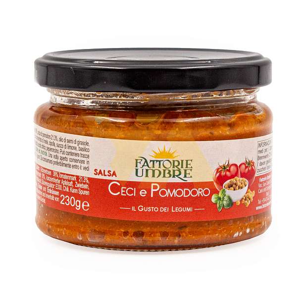 Соус из нута и томатов, FATTORIE UMBRE, 0,230 кг (ст/б)  Fattorie Umbre S.r.l. Италия