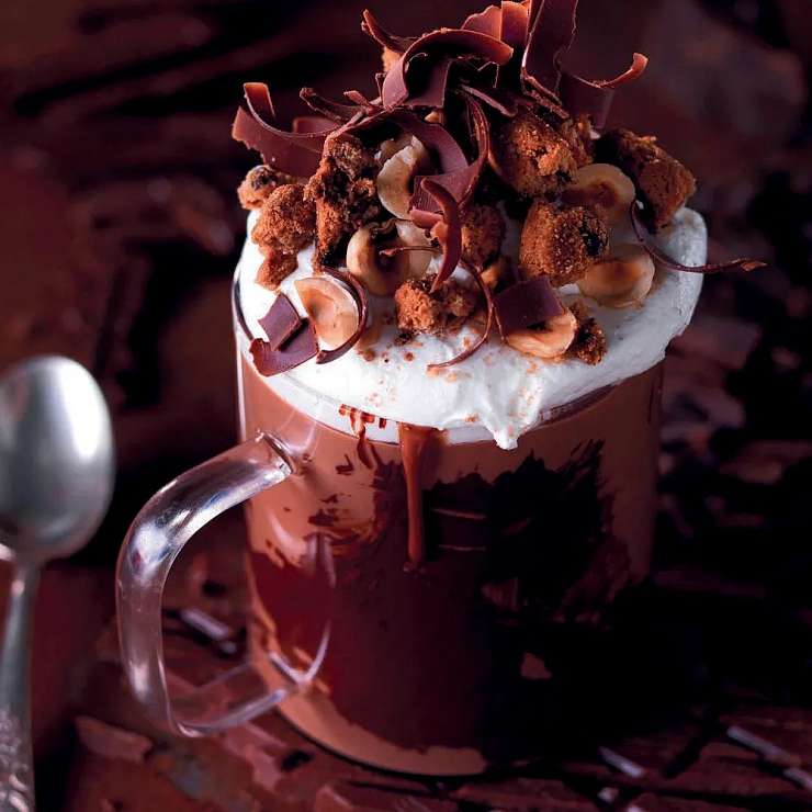 Горячий шоколад с ореховым кремом   