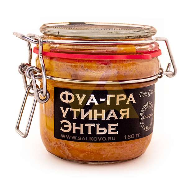 Фуа-гра утиная ЭНТЬЕ, САЛЬКОВО, 0,180 кг (ст/б)  Сальково Россия
