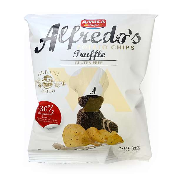 Чипсы картофельные с черным трюфелем с пониженным содержанием жира (-30%) ALFREDO'S, AMICA CHIPS, 0,035 кг 0.035 кг. Amica Chips Италия