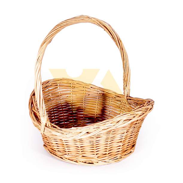 Корзина средняя лоза круглое дно (высота 38, длина 39, ширина 35)