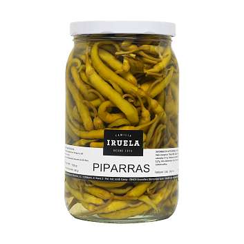 Перец зеленый чили маринованный PIPARRAS, IRUELA, 1,5 кг / 0,8 кг (ст/б)