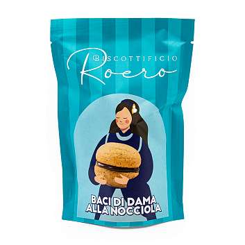 Печенье с лесным орехом (фундуком) BACI DI DAMA, 0,170 кг (бум/пак)