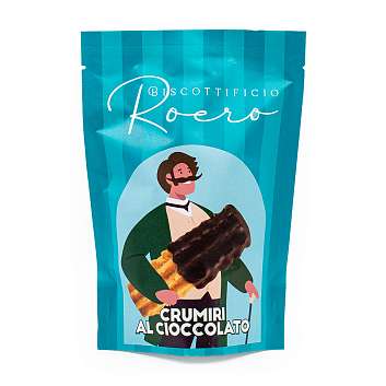 Печенье с кукурузной мукой покрытое шоколадом CRUMIRI AL CIOCCOLATO, 0,170 кг (бум/пак)