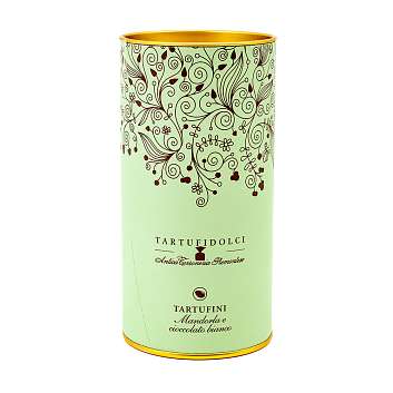 Конфеты Трюфель из миндаля и белого шоколада TARTUFIDOLCI, ANTICA TORRONERIA PIEMONTESE, 0,160 кг (туба)