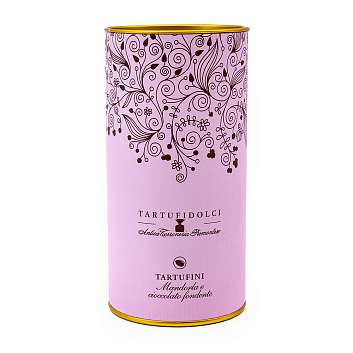 Конфеты Трюфель из миндаля и темного шоколада TARTUFIDOLCI, ANTICA TORRONERIA PIEMONTESE, 0,160 кг (туба)