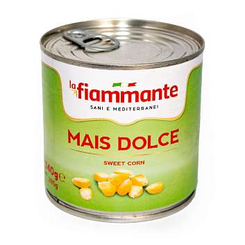Кукуруза сладкая LA FIAMMANTE, ICAB, 0,340 кг/0,285 кг (ж/б)