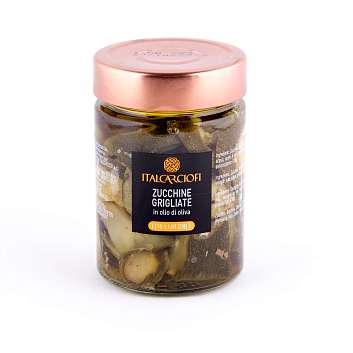 Цуккини на гриле в оливковом масле LINEA GOURMET, ITALCARCIOFI, 0,36 л/0,3 кг/0,19 кг (ст/б)