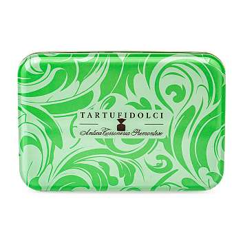 Ассорти Трюфельная коллекция, 3 вида, ANTICA TORRONERIA PIEMONTESE, 0,140 кг (зеленая с рисунком ж/б)